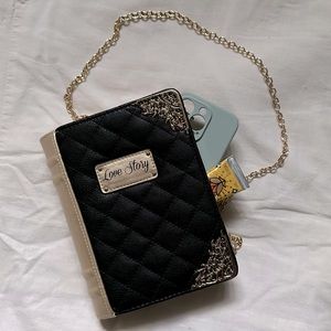 Love Story Book Evening Bag